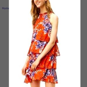Loft Tiered Floral Dress